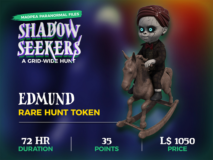 MadPea Shadow Seekers Hunt Object - Haunted Doll: Edmund