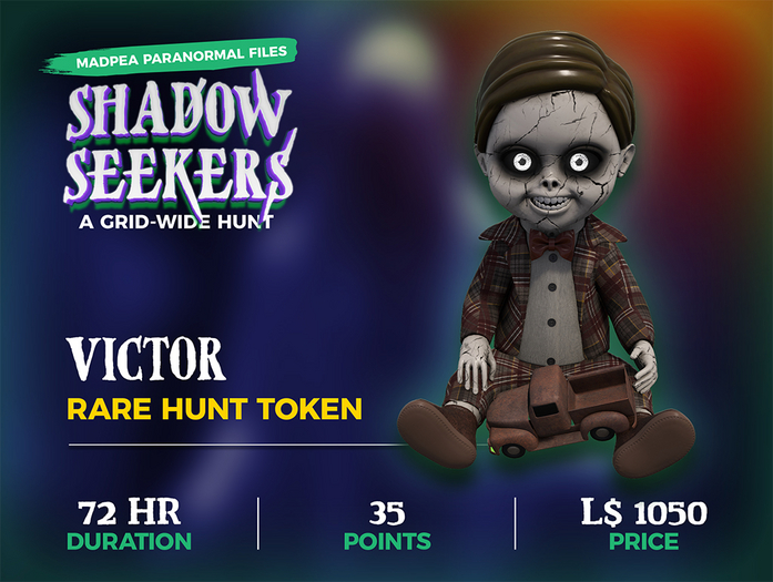 MadPea Shadow Seekers Hunt Object - Haunted Doll: Victor