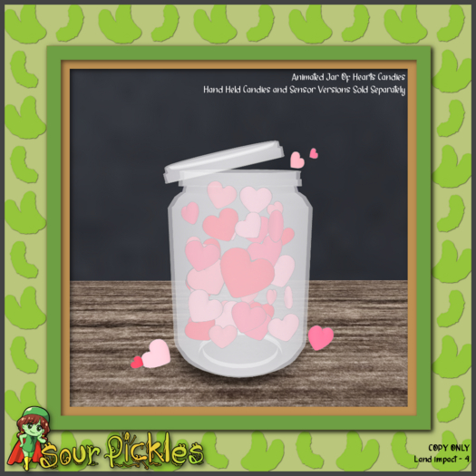 [SP] Jar of Heart Candies - Decor