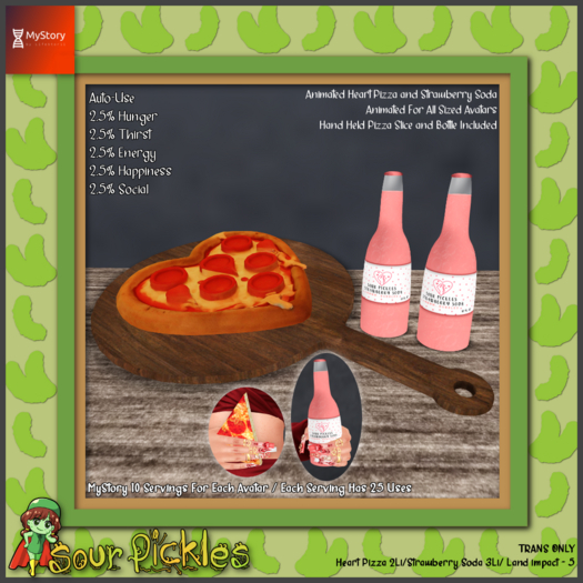 [SP] MyStory Heart Pizza and Strawberry Soda