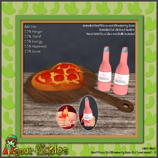 [SP] Heart Pizza and Strawberry Soda