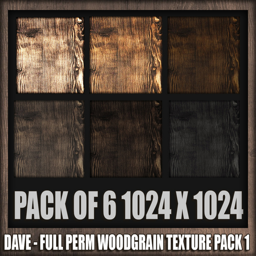 DAVE - FULL PERM WOODGRAIN TEXTURES PACK