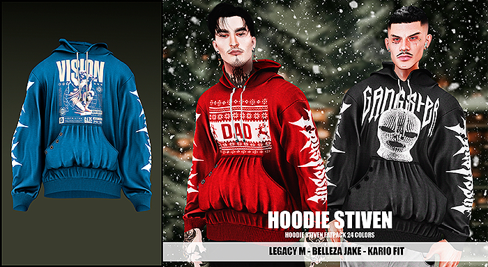 MAZA // HOODIE STIVEN // BLUE VISION