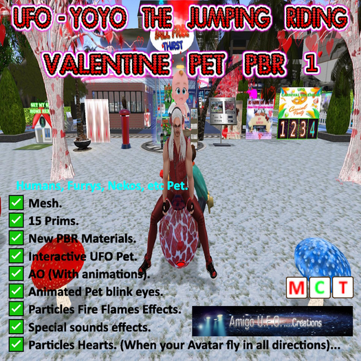 UFO-YOYO THE JUMPING RIDING VALENTINE PET PBR 1 BOX