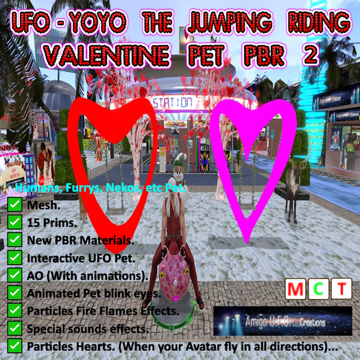 UFO-YOYO THE JUMPING RIDING VALENTINE PET PBR 2 BOX