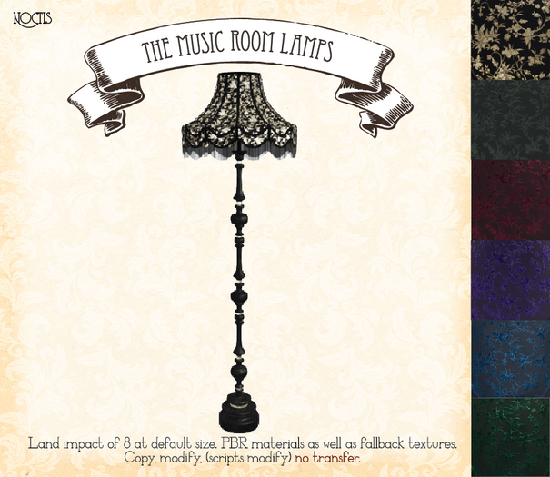 [noctis] Music Room Floor Lamps/FATPACK ADD ME to unpack