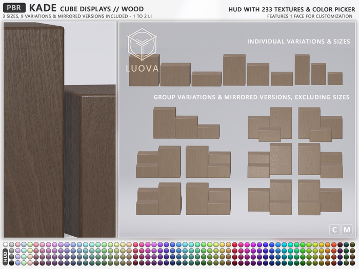 Luova // Kade // Cube Displays // Wood
