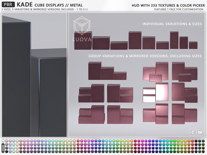 Luova // Kade // Cube Displays // Metal