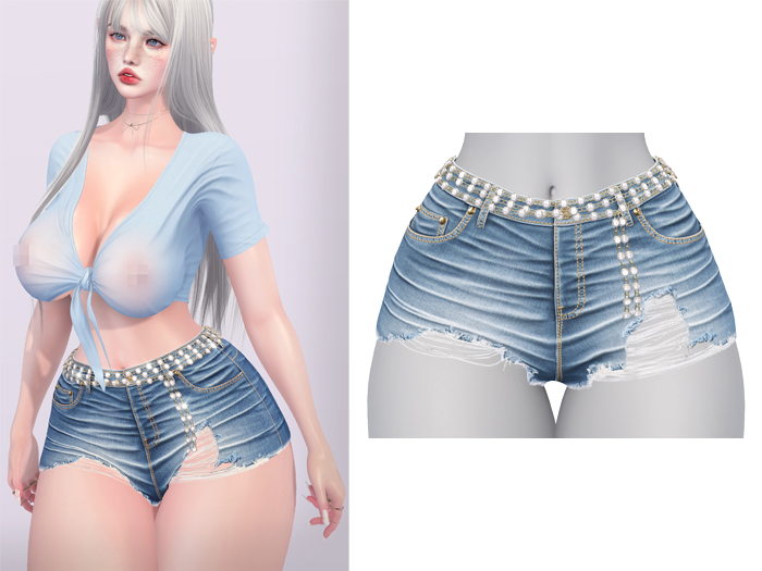 Mossu - Maya Shorts - Frost 