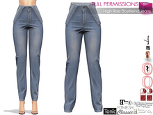 Full Perm Ladies High Rise Roll Down Waist Boyfriend Jeans Maitreya 5.3 LaraX Slink Belleza Tonic Ebody Reborn Legacy
