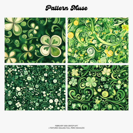 Pattern Muse Group Gift February 2025 - Lucky Full Perm Textures
