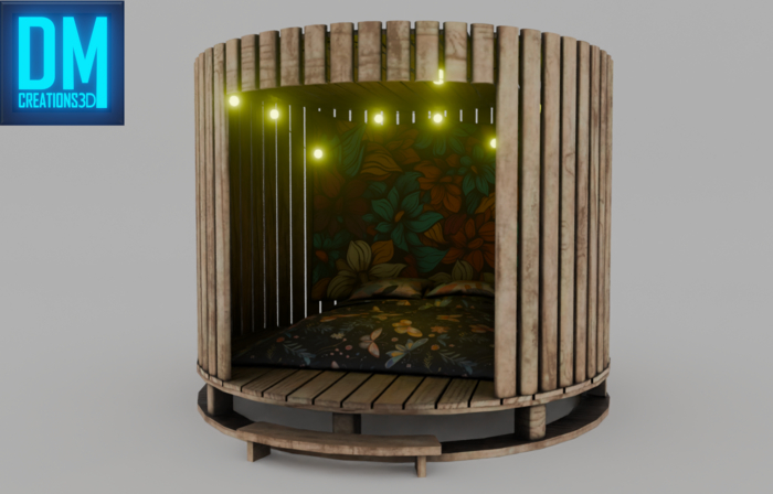 Bed C01 Full Perm Mesh
