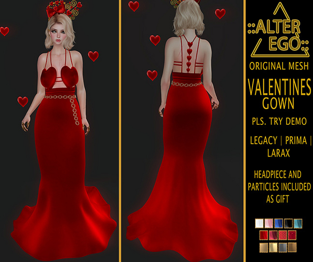 ::ALTER EGO::  VALENTINES GOWN DEMO