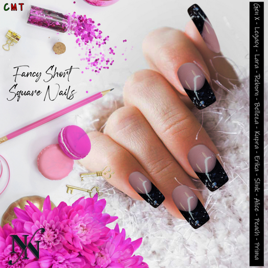 ::NN:: Fancy Short Square Nails  