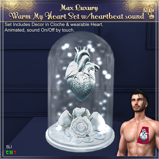 Max Luxury - Warm My Heart Set w/heartbeat sound
