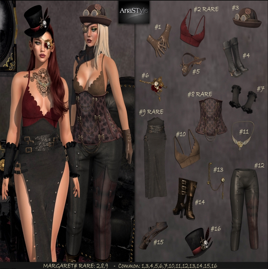 13 AnaSTyle - Margaret (Maitreya) - #13 Earring COMMON