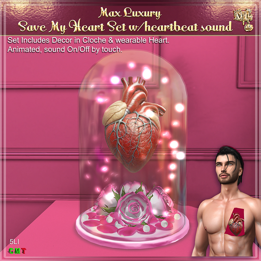 Max Luxury - Save My Heart Set w/heartbeat sound