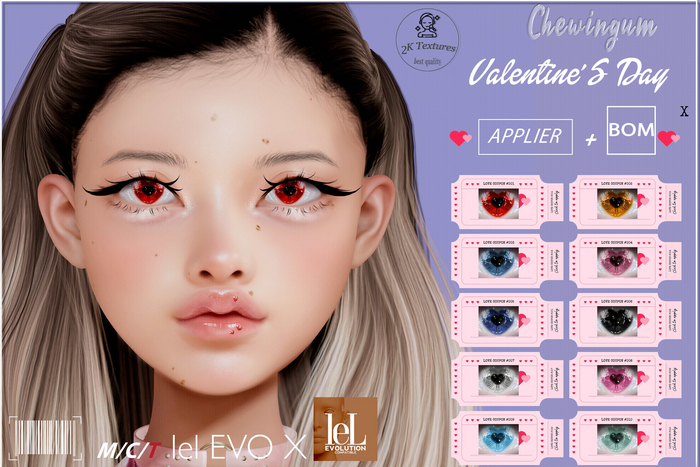 Chewingum VALENTINE'S DAY EYES LEL EVOX APPLIER AND BOM BOX