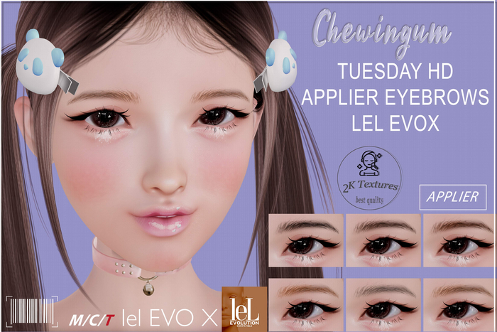 Chewingum TUESDAY HD APPLIER EYEBROWS LEL EVOX BOX