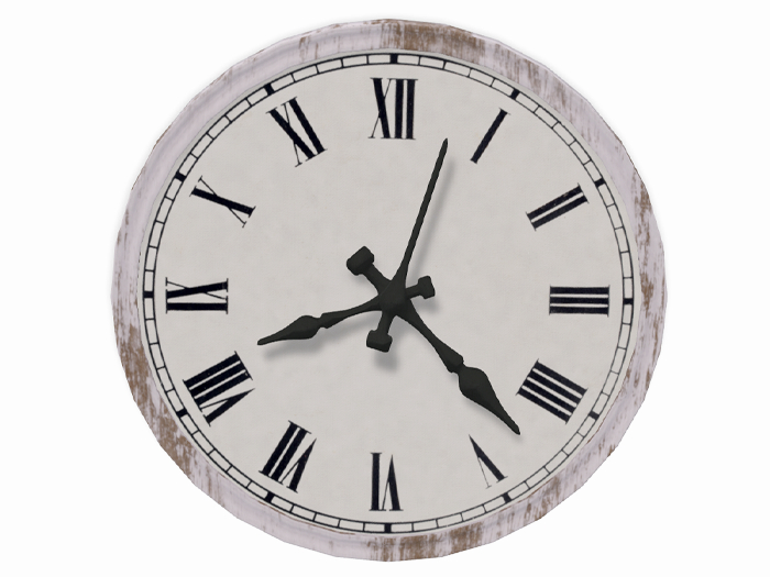 [ zerkalo ] All White - Clock