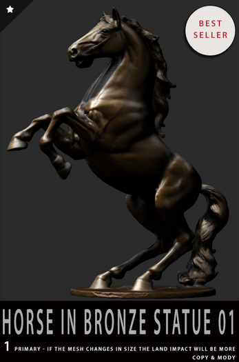 horse in bronze statue 01*