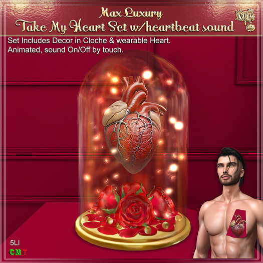 Max Luxury - Take My Heart Set w/heartbeat sound