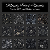 *Wallflowers* Mostly Black Florals