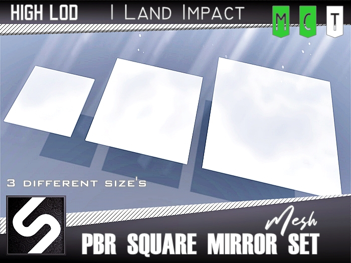 [Saracoglu] PBR Square Mirror Set