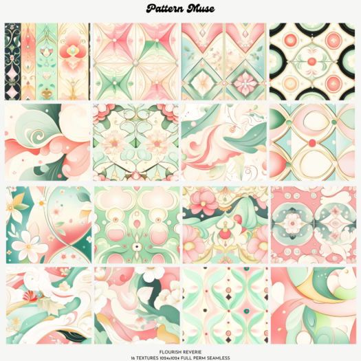 Flourish Reverie Seamless Textures Full Perm