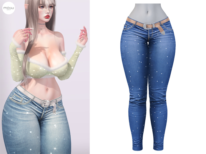 Mossu - Fiona Jeans - Poseidon 