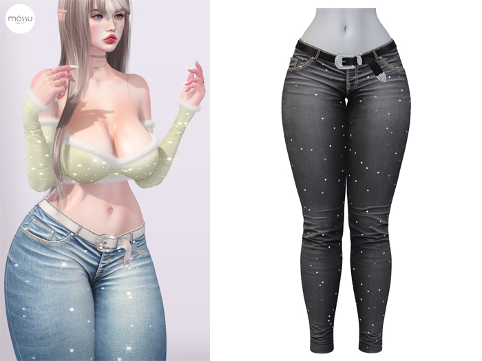 Mossu - Fiona Jeans - Gray  