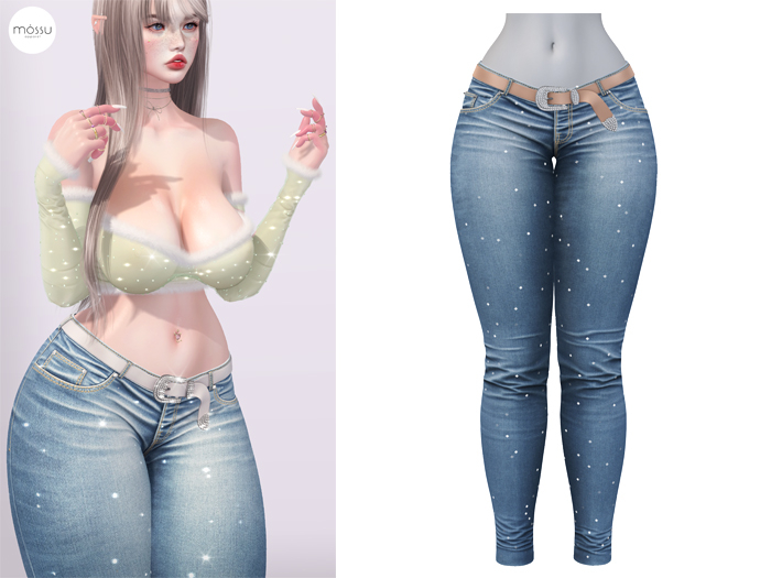 Mossu - Fiona Jeans - Frost 