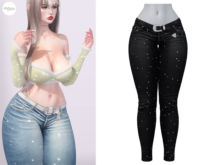 Mossu - Fiona Jeans - Black 