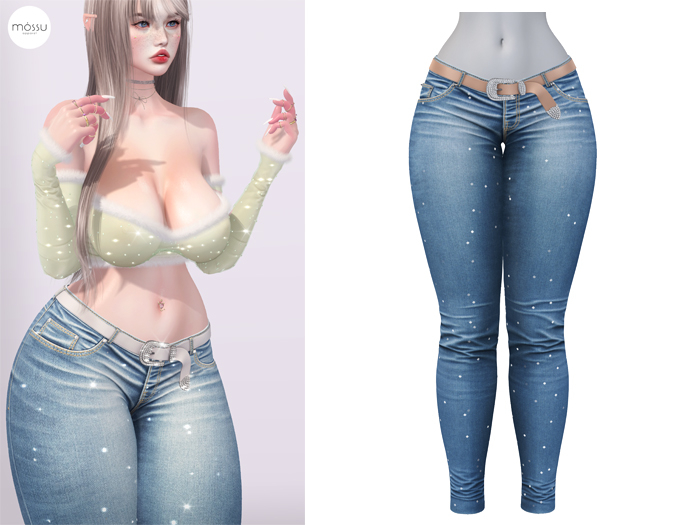 Mossu - Fiona Jeans - Blue 