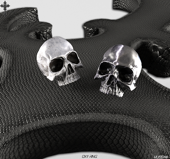 V/ OXY Skull Ring
