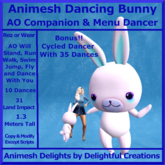Animesh Dancing Bunny AO Companion & Menu Dancer