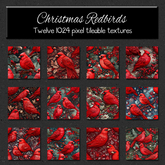 *Wallflowers* Christmas Redbirds
