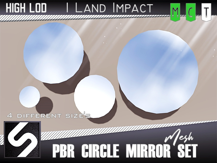 [Saracoglu] PBR Circle Mirror Set 
