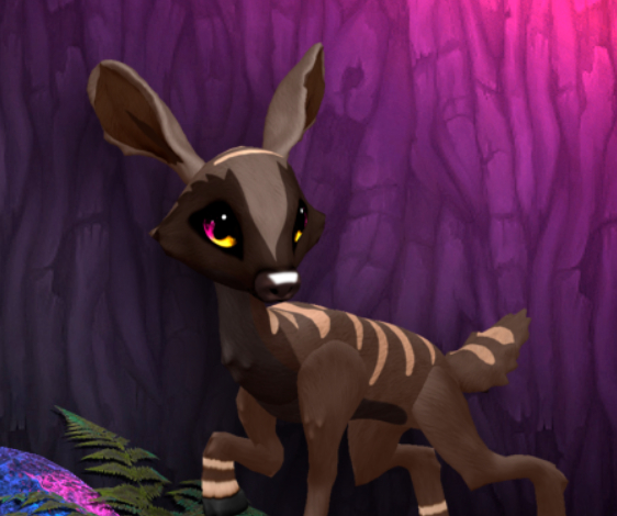 CHOCOSABER GLISTEN FEMALE (ANTELOPE DNA) SIZE 4 Breedable Fawn Log No Food Necessary!