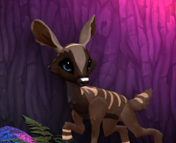 CHOCOSABER SLATE FEMALE (ANTELOPE DNA) SIZE 4 Breedable Fawn Log No Food Necessary!