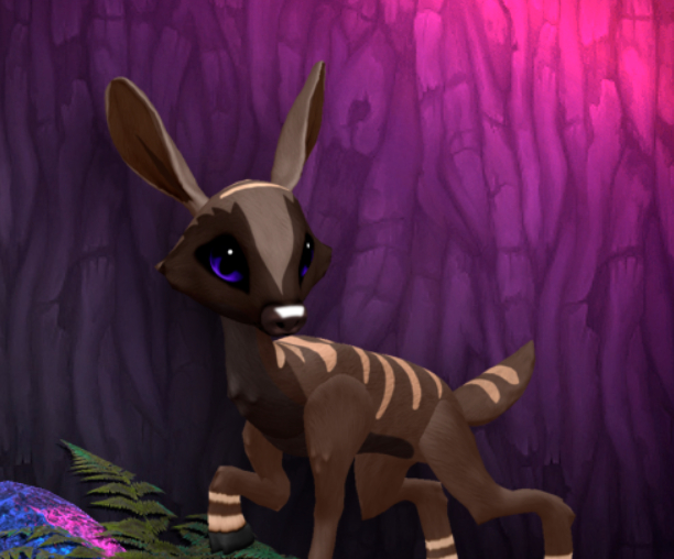 CHOCOSABER INDIGO FEMALE (RED LIGHTS DNA) SIZE 3 Breedable Fawn Log No Food Necessary!