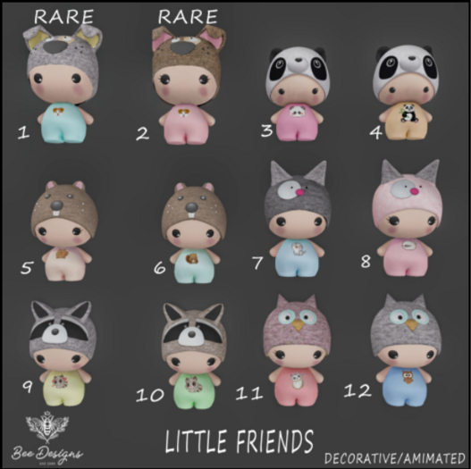 01 Bee Designs  friends RARE 