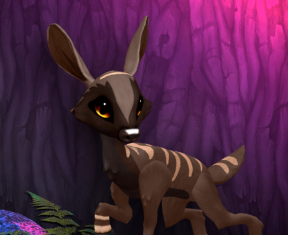 CHOCOSABER PYRO FEMALE (REINDEER DNA) SIZE 4 Breedable Fawn Log No Food Necessary!