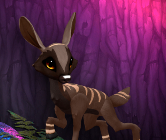 CHOCOSABER PYRO FEMALE (REINDEER DNA) SIZE 4 Breedable Fawn Log No Food Necessary!