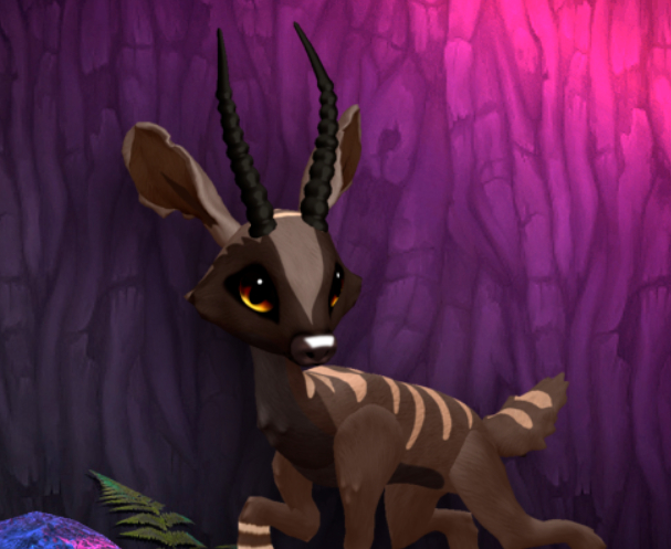 CHOCOSABER PYRO MALE ANTELOPE SIZE 4 Breedable Fawn Log No Food Necessary!
