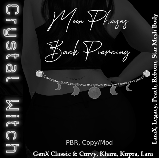 -CW- Moon Phases Back Piercing DEMO