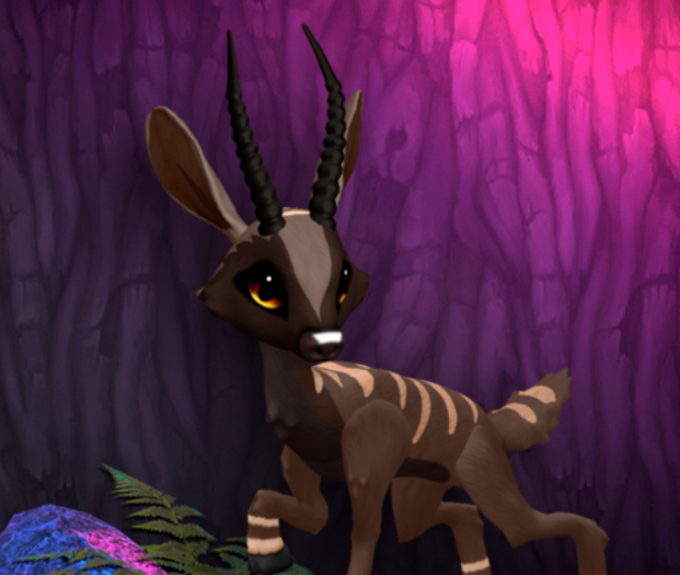 CHOCOSABER PYRO MALE ANTELOPE SIZE 4 Breedable Fawn Log No Food Necessary!