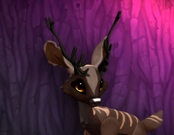 CHOCOSABER PYRO MALE REINDEER SIZE 3 Breedable Fawn Log No Food Necessary!