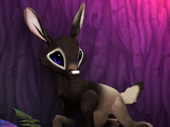 ELKY INDIGO FEMALE (PINK LIGHTS DNA) SIZE 5 Breedable Fawn Log No Food Necessary!