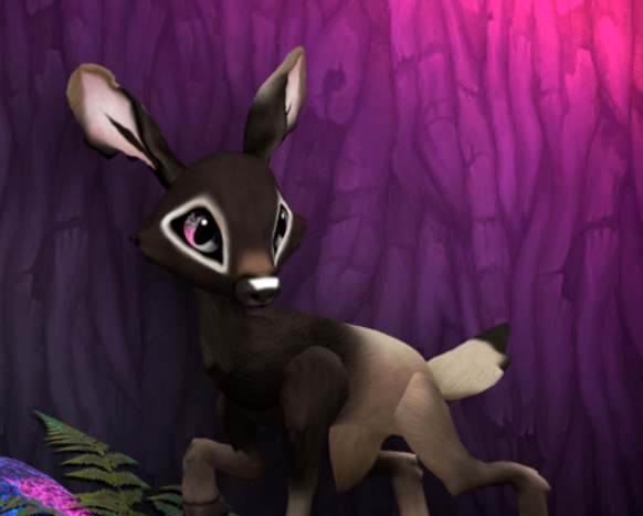 ELKY BLUSHING FEMALE (YELLOW LIGHTS DNA) SIZE 3 Breedable Fawn Log No Food Necessary!